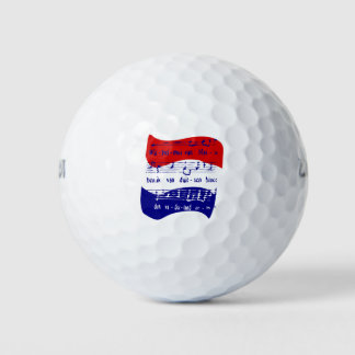 Holland flag golf balls