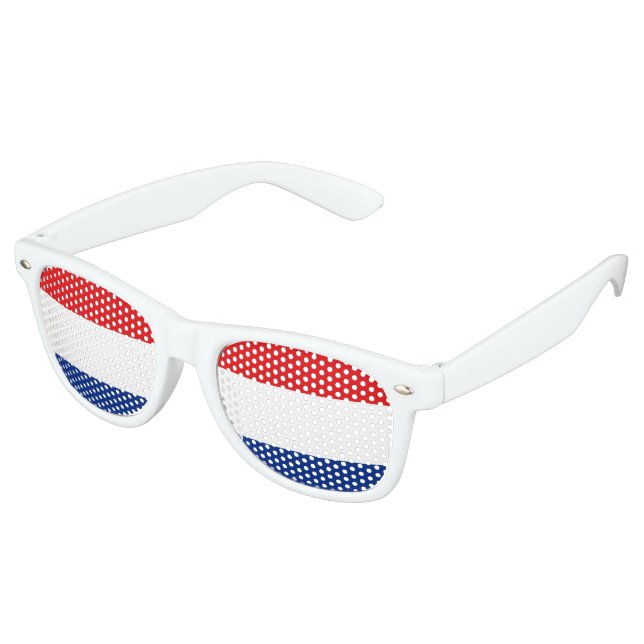 Holland Flag Retro Sunglasses (Angled)