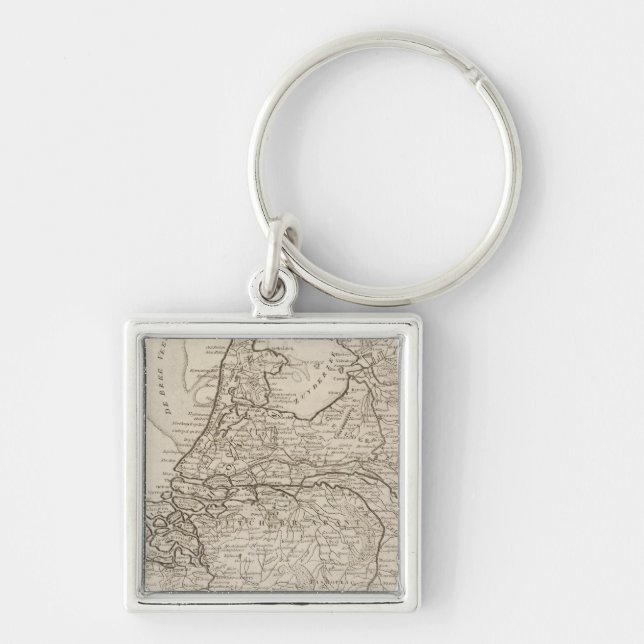Holland, Friesland, Groningen, Overyssel Keychain (Front)