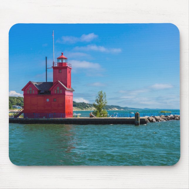 Holland Harbor Lighthouse Mouse Pad (Front)