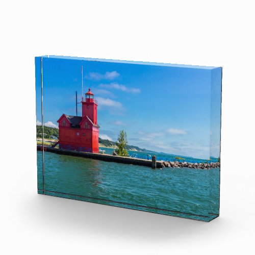 Holland Harbor Lighthouse Photo Block