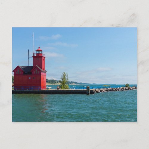 Holland Harbor Lighthouse Postcard