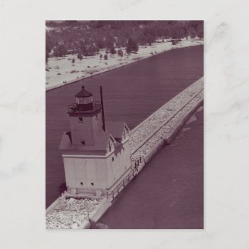 Holland Harbor Lighthouse Postcard by Alleycatshirts at Zazzle