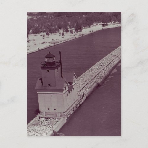 Holland Harbor Lighthouse Postcard