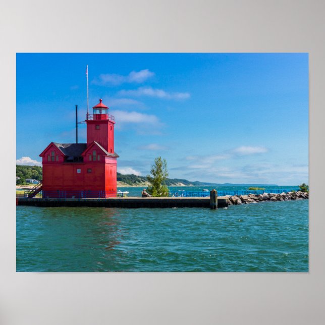 Holland Harbor Lighthouse Poster (Front)