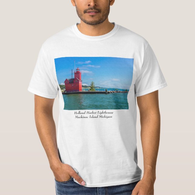 Holland Harbor Lighthouse T-Shirt (Front)