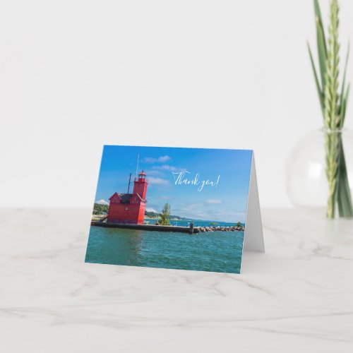 Holland Harbor Lighthouse Thank You Card