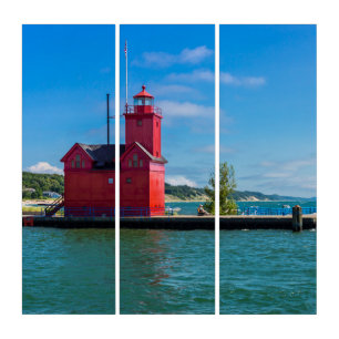 Holland Harbor Lighthouse Triptych