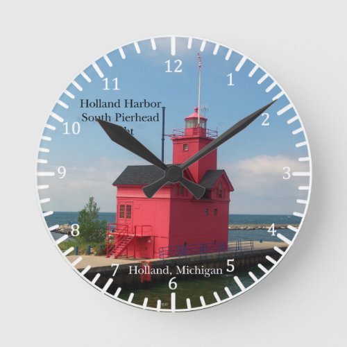 Holland Harbor South Pierhead Light 2011 clock