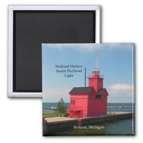 Holland Harbor South Pierhead Light 2011 magnet