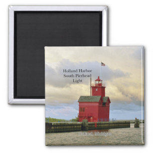 Holland Harbor South Pierhead Light magnet