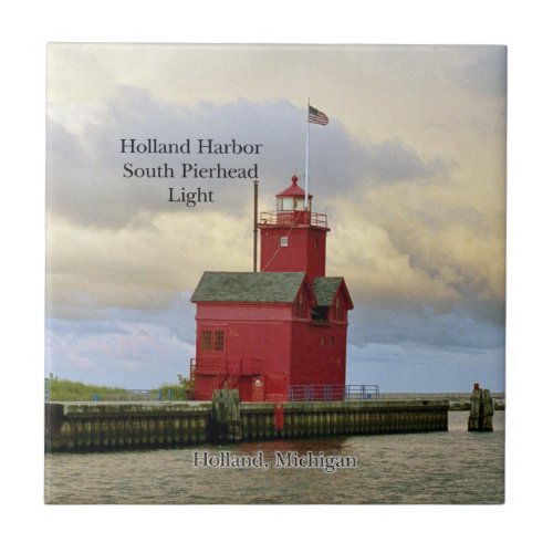 Holland Harbor South Pierhead Light tile