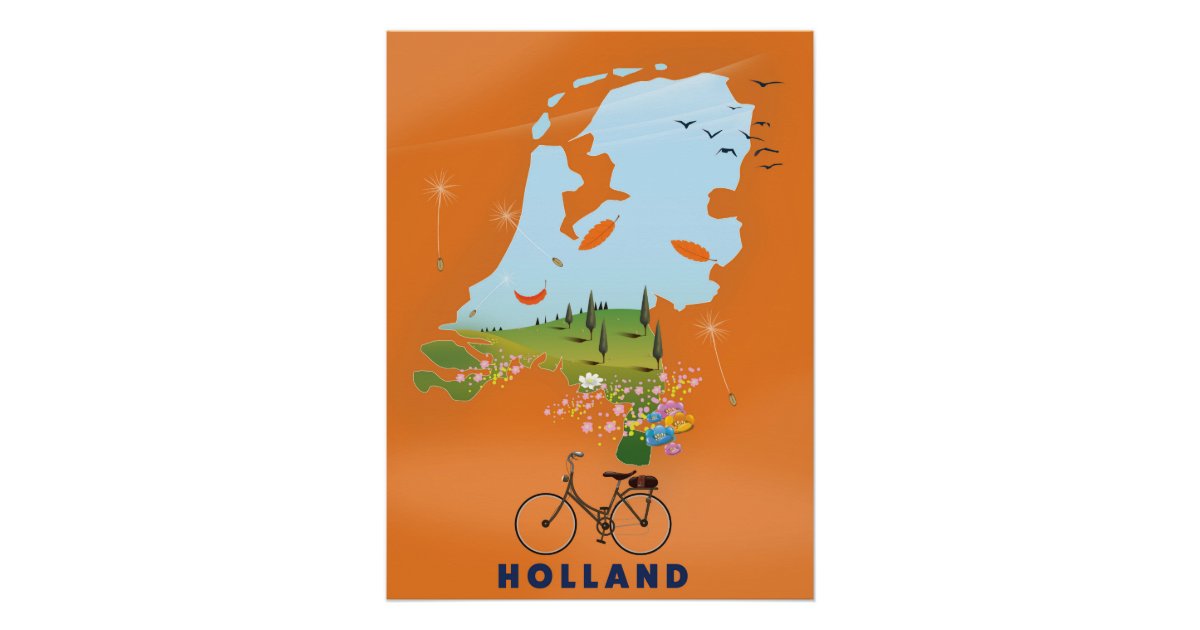 travel poster holland