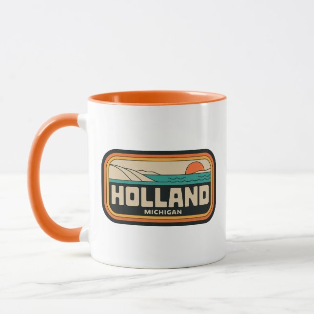 Holland Michigan 70s Retro Vintage Mug (Left)
