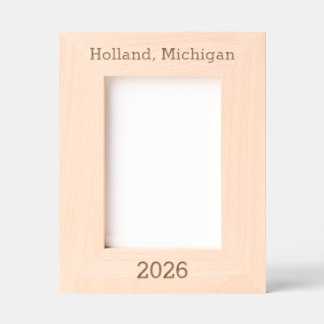 Holland Michigan - Laser Engraved Frame 