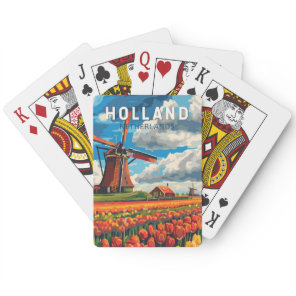 Holland Netherlands Travel Art Vintage Poker Cards