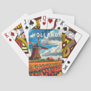 Holland Netherlands Travel Art Vintage Poker Cards