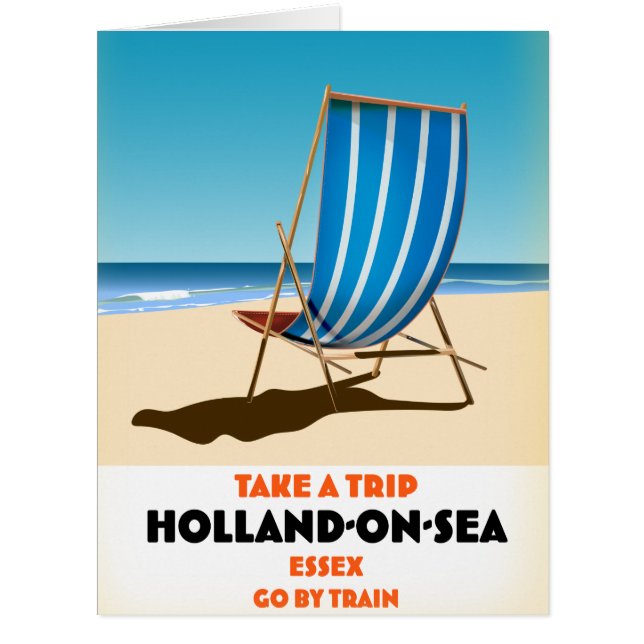 holland on sea Essex vintage style travel poster (Front)