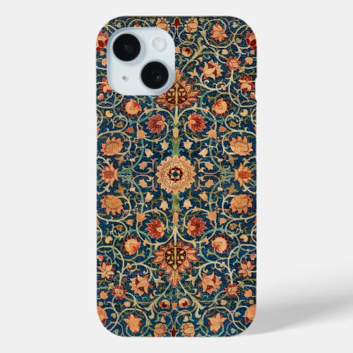 Holland Park by William Morris Vintage Rug Art iPhone 15 Case