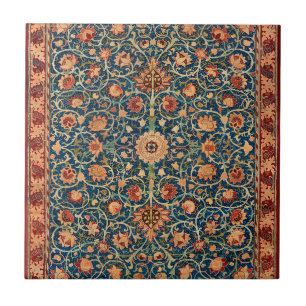 Holland Park by William Morris, Vintage Rug Art Ceramic Tile