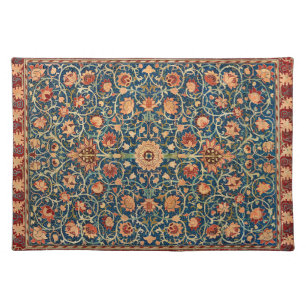 Holland Park by William Morris, Vintage Rug Art Cloth Placemat