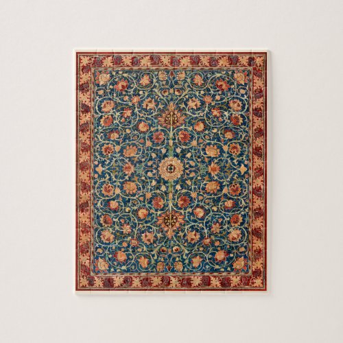 Holland Park by William Morris Vintage Rug Art Jigsaw Puzzle