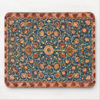 Holland Park by William Morris, Vintage Rug Art Mouse Pad