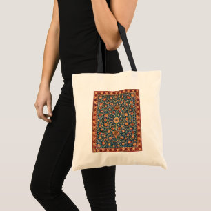 Holland Park by William Morris, Vintage Rug Art Tote Bag