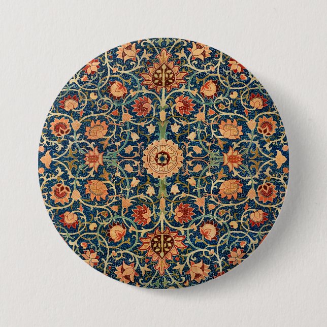 Holland Park Design (by William Morris) Button (Front)