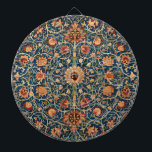 Holland Park Design (by William Morris) Dart Board<br><div class="desc">This design features a high-quality photographic image of an original carpet designed by William Morris (1834–1896) for a property in Holland Park, London. Morris was a lifelong admirer and collector of fine historical carpets from various regions of the Eastern hemisphere. He had a particularly deep appreciation for and wide knowledge...</div>