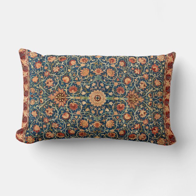 Holland Park Design (by William Morris) Lumbar Pillow (Front)
