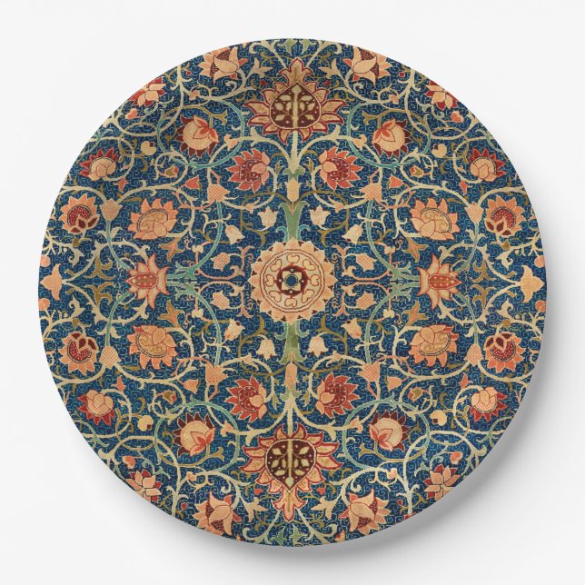 Holland Park Design (by William Morris) Paper Plates (Front)