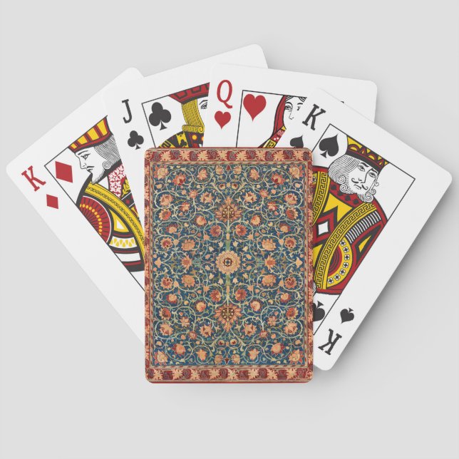 Holland Park Design (by William Morris) Poker Cards (Back)