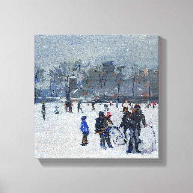 Holland Park in snow 2009 Canvas Print (Front)