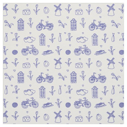 Holland seamless pattern fabric