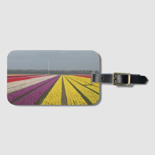 Holland Tulips Field Luggage Tag