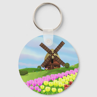 Holland Tulips Keychain