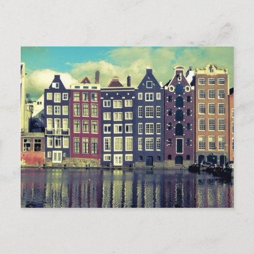 Holland vintage houses postcard