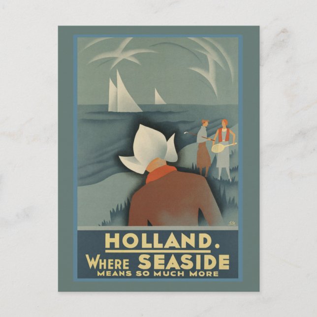 Holland Vintage  Travel Postcard (Front)