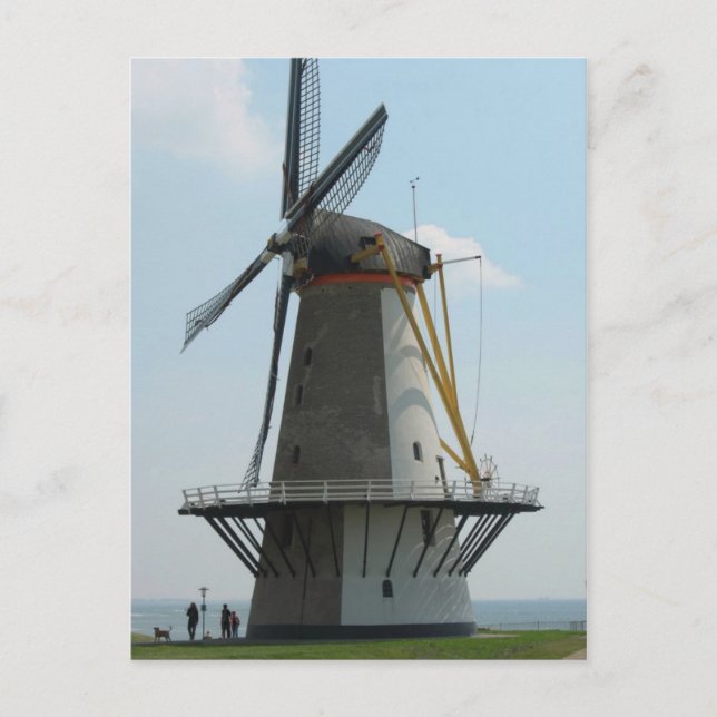 Holland windmill in Zeeland, The Netherlands Postcard (Front)