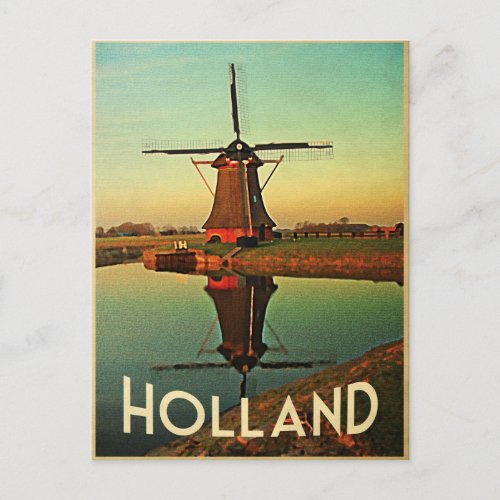 Holland Windmill Postcard