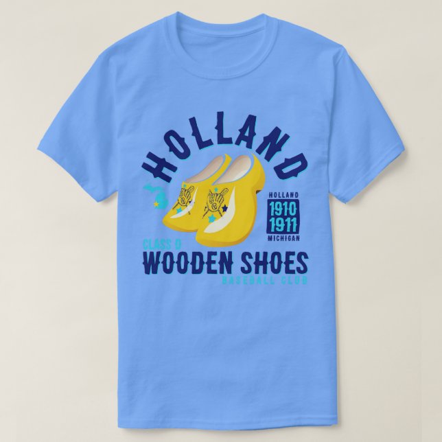 Holland Wooden Shoes T-Shirt (Design Front)