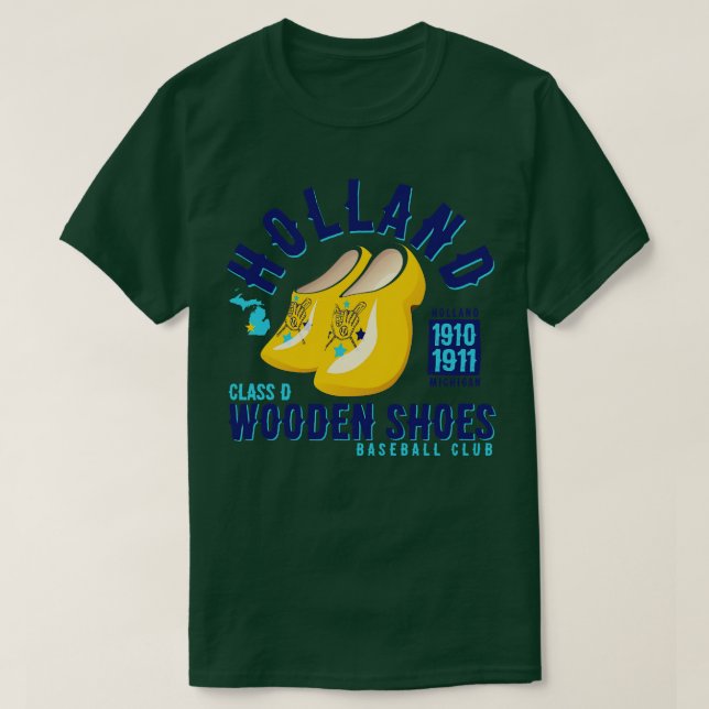 Holland Wooden Shoes T-Shirt (Design Front)