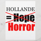 Hollande Not Hope = Horror - Letterhead (Front)
