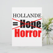 Hollande Not Hope = Horror - Letterhead (Standing Front)