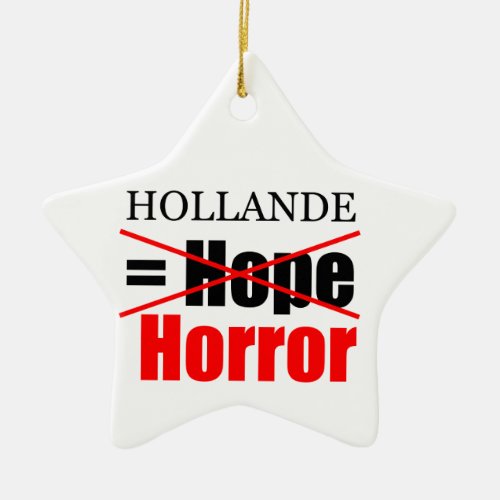 Hollande Not Hope  Horror _ Star Ornament