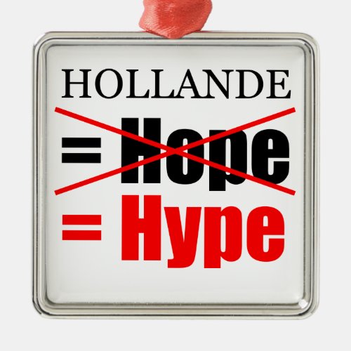 Hollande Not Hope   Hype  Metal Ornament