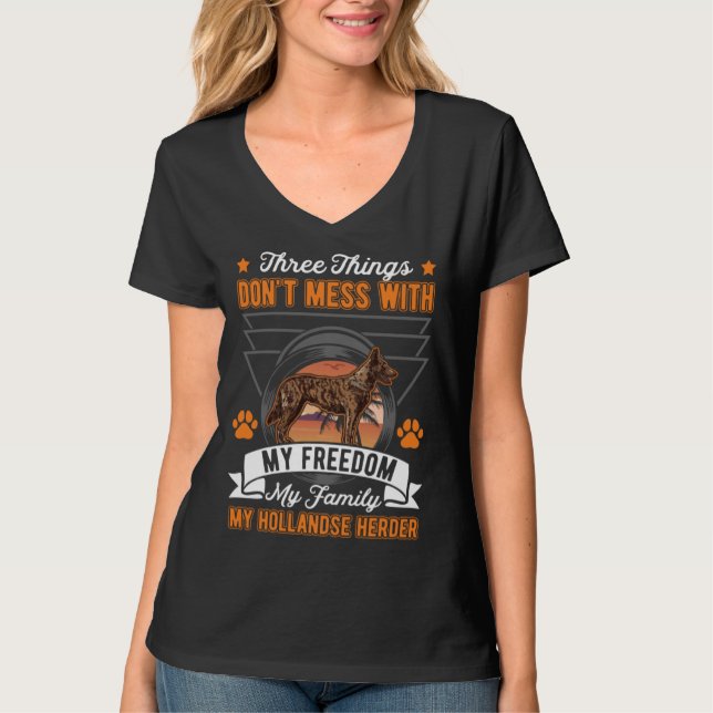 Hollandse Herder Family Hollandse Herdershond T-Shirt (Front)
