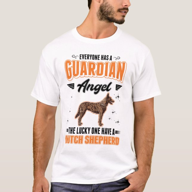 Hollandse Herder Guardian Angel Holland Shepherd T-Shirt (Front)