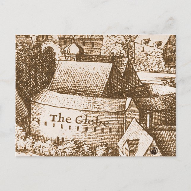 Hollar's Globe Theatre Postcard (Front)